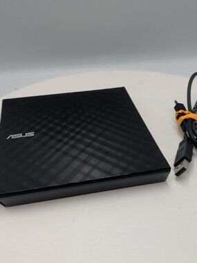 ASUS External Slim DVD-RW Computer Laptop Drive SDRW-08D2S-U Black USB Travel